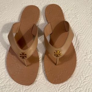 Tory Burch Monroe Thong Calf Leather Sandal size 10.5